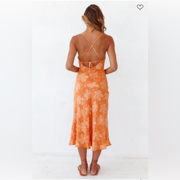 Fortune One Orange Dress - Picture 2 of 2